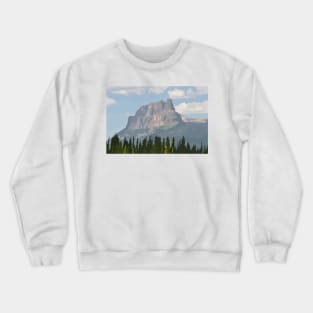Castle Mountain Banff National Park Digital Painting Crewneck Sweatshirt